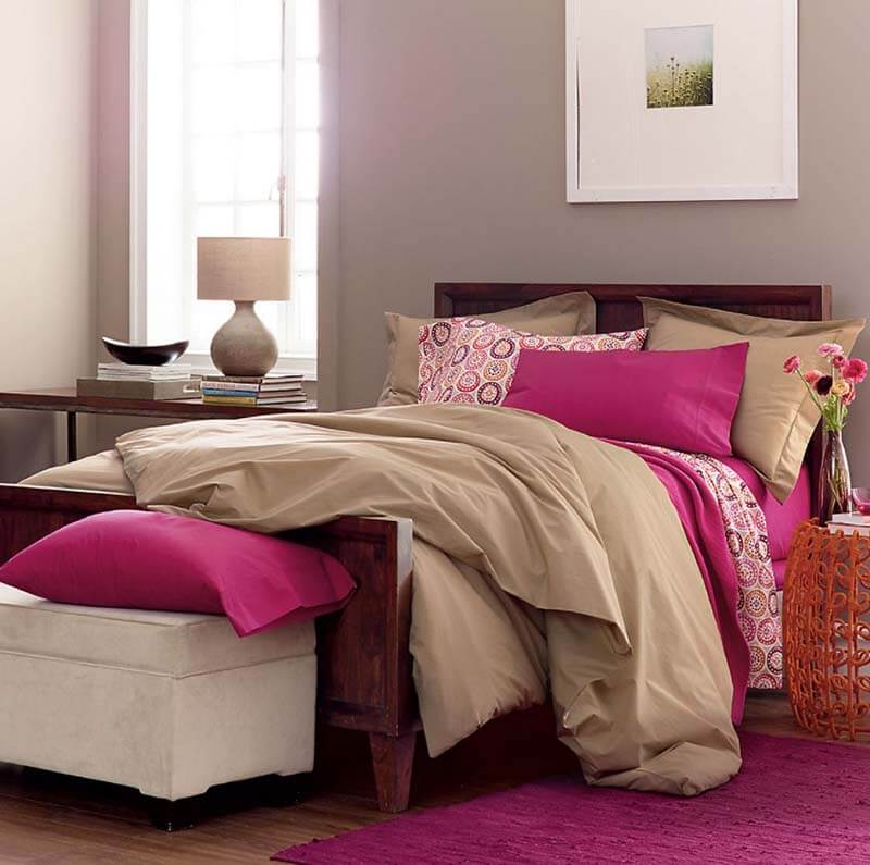 Phòng Ngủ với tông màu sắc ấm áp cho mùa đông